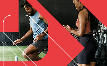 ACE Sports Performance Specialist instructing an athlete through a training workout in the gym