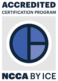 ncca badge for american council on exercise (ace) accredited by the national commission for certifying agencies located on ace fitness education and trainer certification homepage